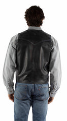 Scully leather Navy Men's vest 2061 - Scully Leather