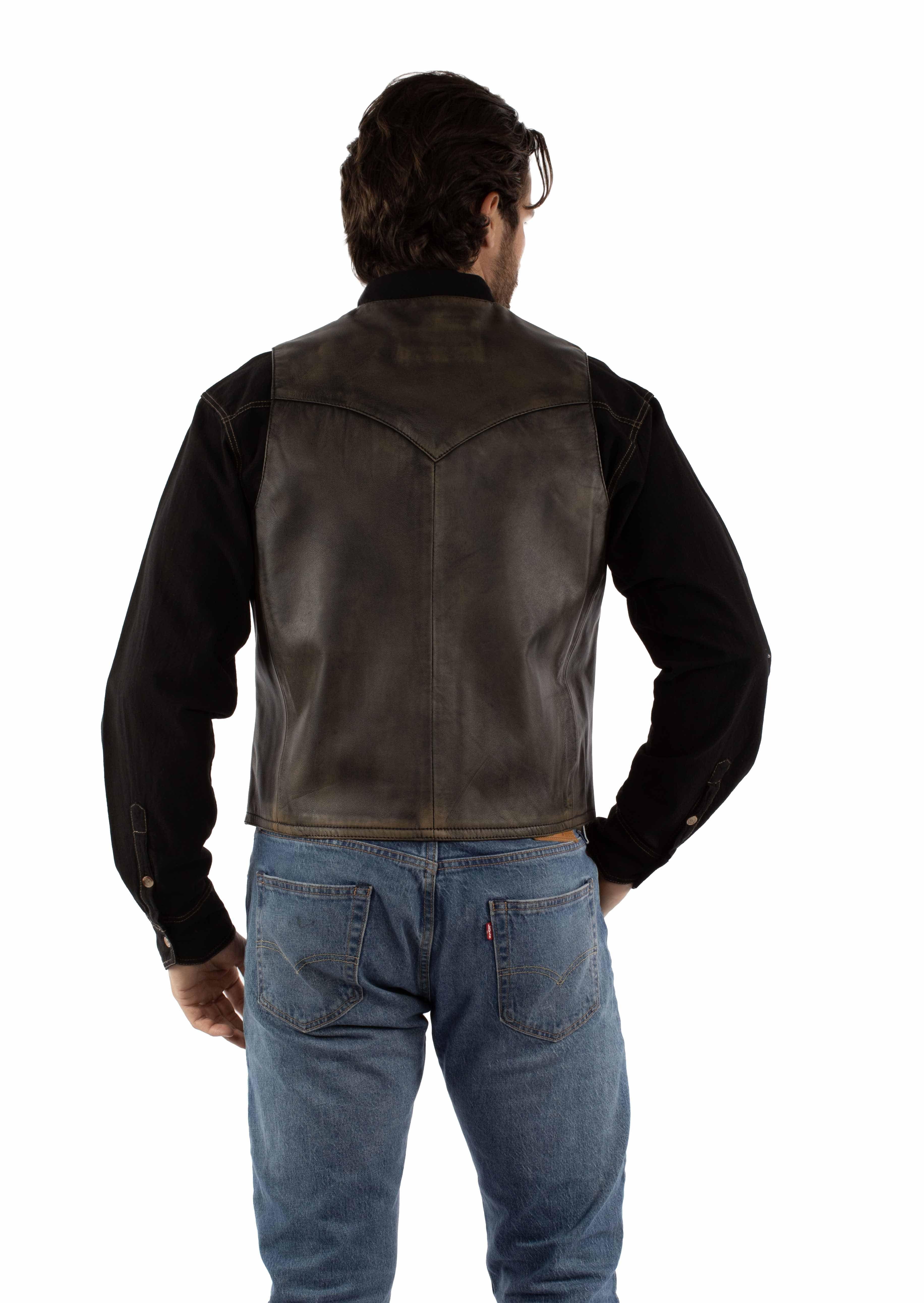 Scully Leather Leatherwear Mens Men's Vest