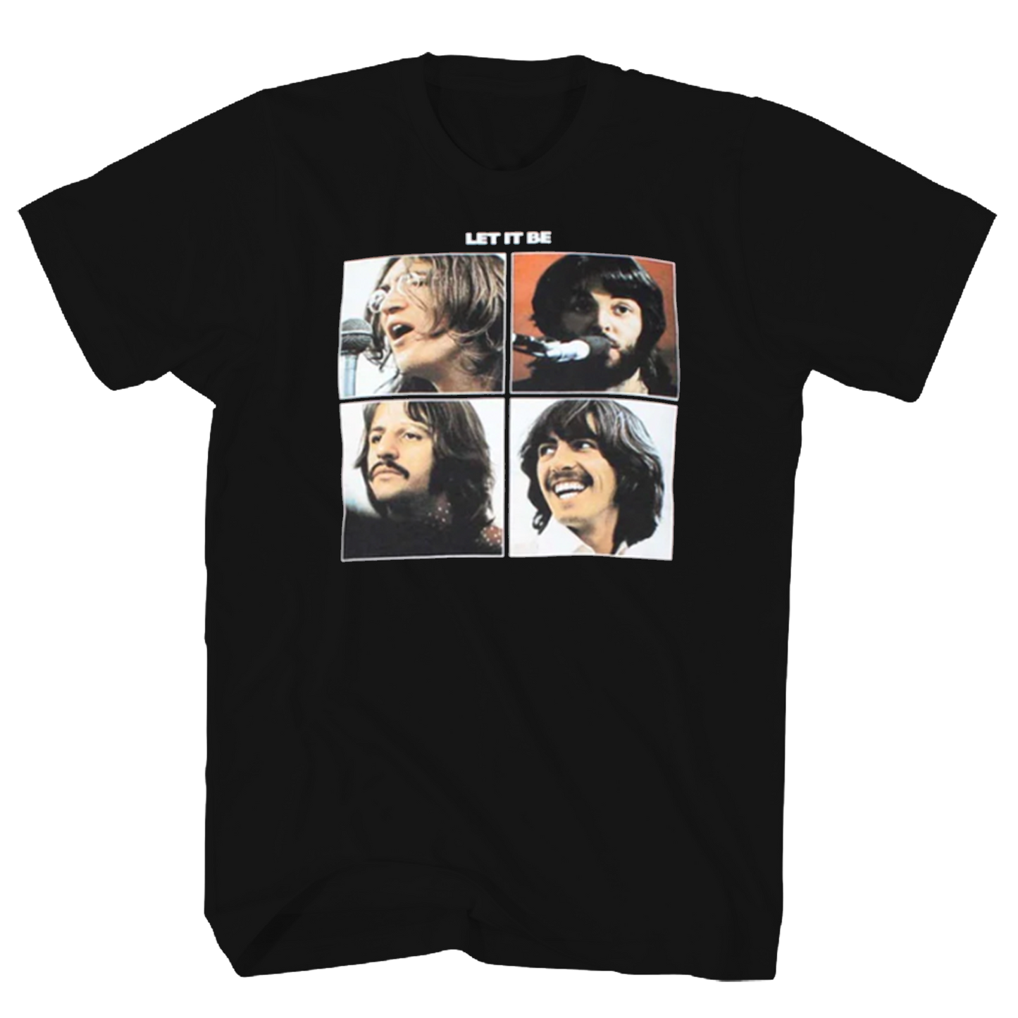 BEATLES LET IT BE BLACK SS TEE