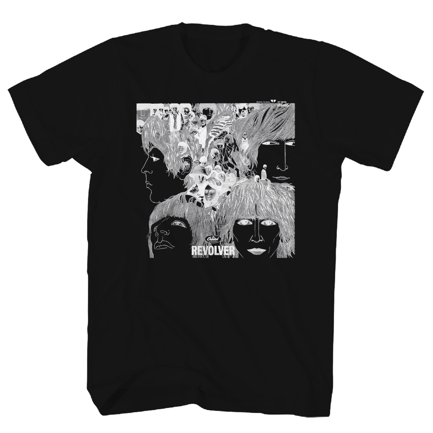 BEATLES REVOLVER BLACK SS TEE