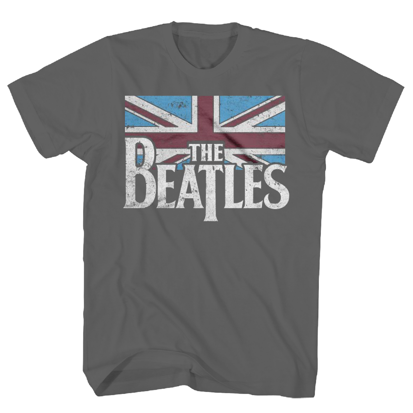 BEATLES DISTRESSED BRITISH FLAG SS TEE