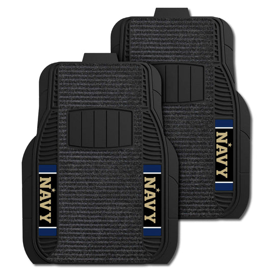 Naval Academy 2 Piece Deluxe Car Mat Set - Naval Academy