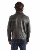Scully leather Brown Men's zip front jacket 2064 - Scully Leather