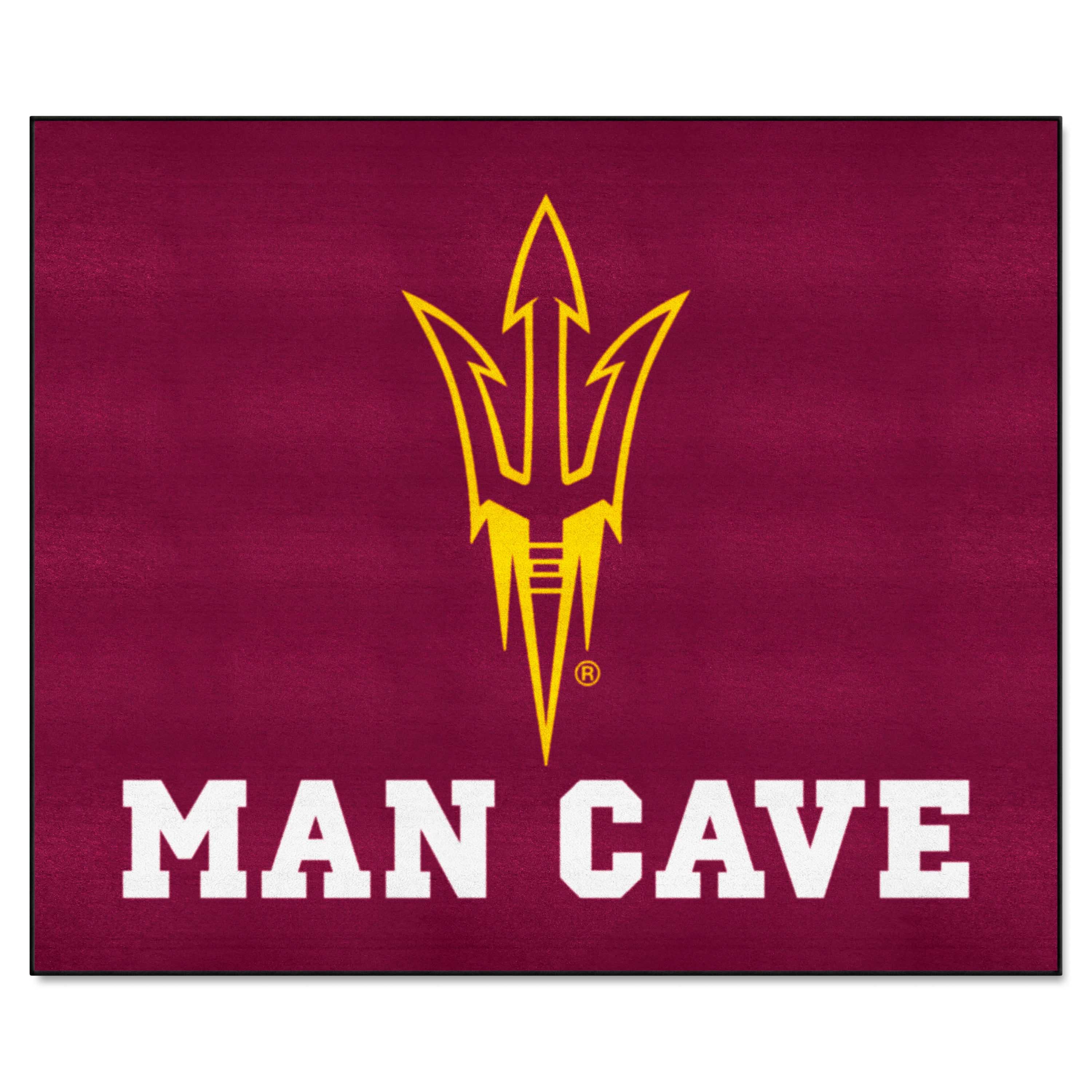 Arizona State Sun Devils Man Cave Tailgater Rug - 5ft. x 6ft., Pitchfork Logo - Arizona State