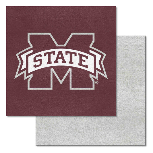 Mississippi State Bulldogs Team Carpet Tiles - 45 Sq Ft.