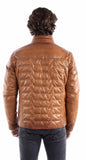 Leatherwear mens 100% leather Cognac soft lamb Mens jacket - Scully Leather