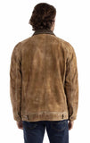 leatherwear mens tan 100% leather zip front jacket - Scully Leather - Flyclothing LLC