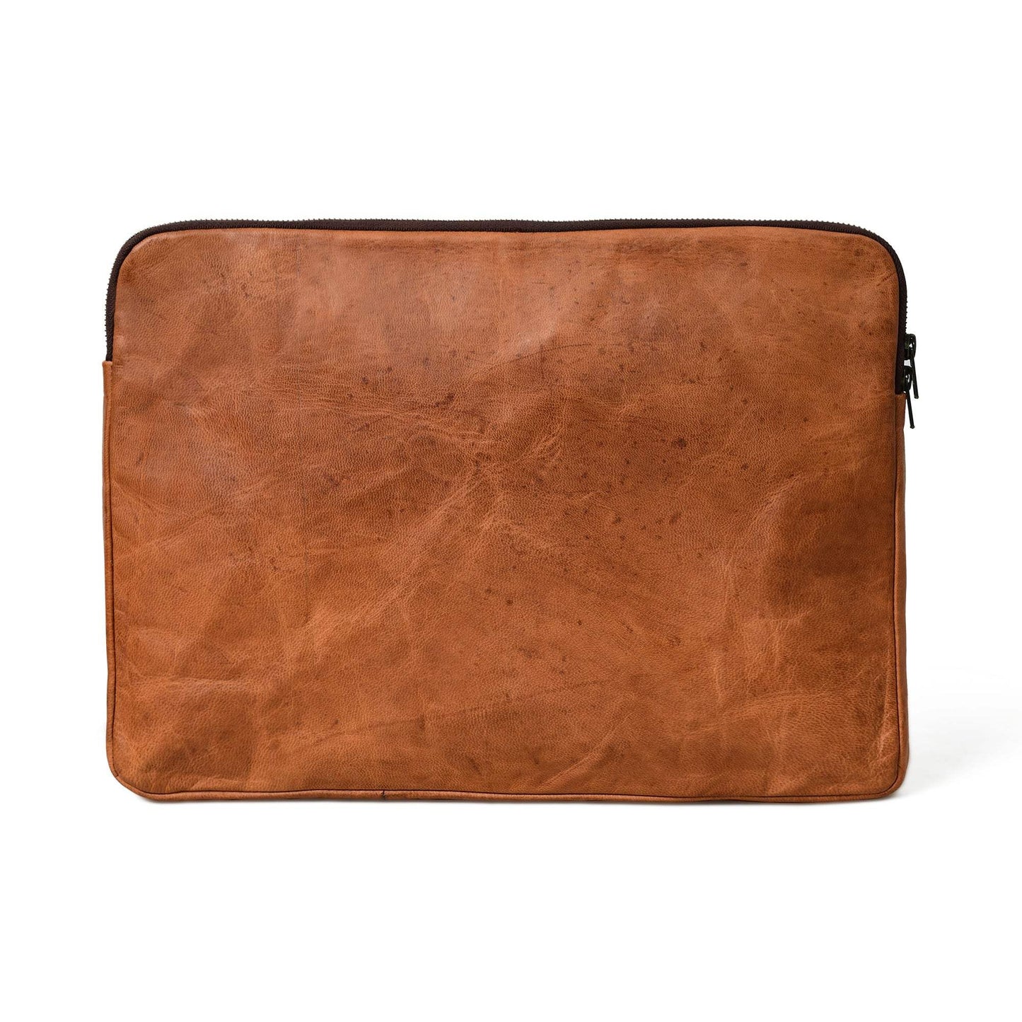 Zento Laptop Sleeve - Tan Brown - Classy Leather Bags - Flyclothing LLC