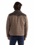leatherwear mens brown 100% leather zip front jacket - Scully Leather