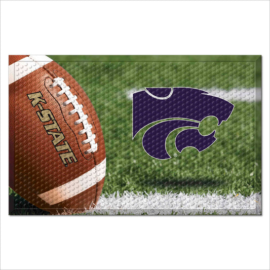 Kansas State Wildcats Rubber Scraper Door Mat - Kansas State