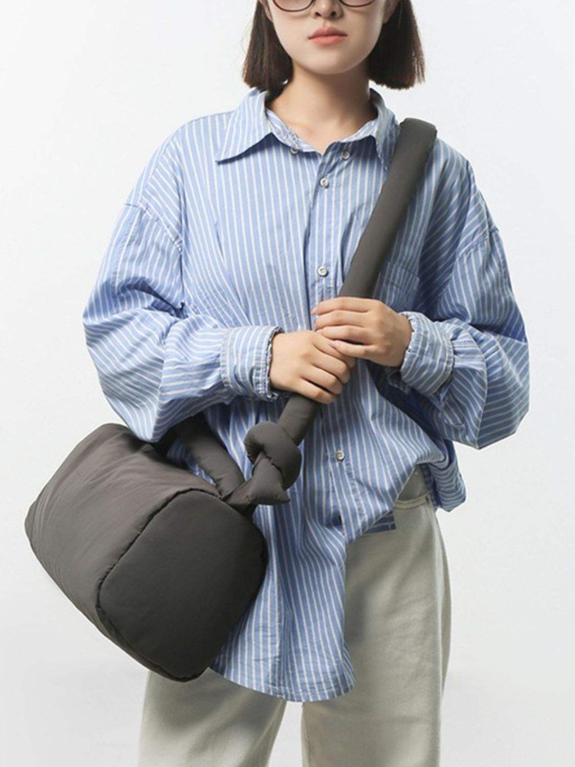 Puffy Nylon Medium Crossbody Bag - Trendsi - Flyclothing LLC