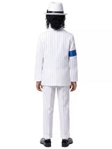 Children's Halloween Striped Suit Costume 5 Piece Set with Shirt and Fedora & Tie - Trendsi - Flyclothing LLC