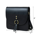 Black Elegance Crossbody Sling Bag - Classy Leather Bags - Flyclothing LLC