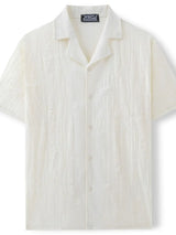 Men's Plus Size Collared Neck Short Sleeve Shirt - Trendsi - Flyclothing LLC