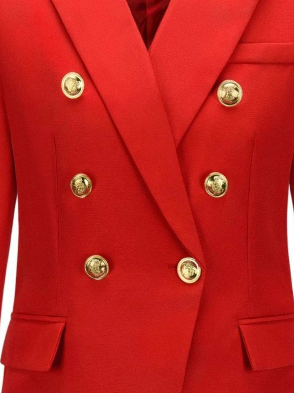 Lapel Collar Long Sleeve Blazer - Trendsi - Flyclothing LLC