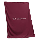 South Carolina Maroon Sweatshirt Blanket (Screened) - Logo Brands - Flyclothing LLC