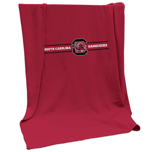 South Carolina Campus Colors Sweatshirt Blanket (Screened) - Logo Brands - Flyclothing LLC