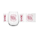South Carolina 16oz Gameday Curved Beverage Glass