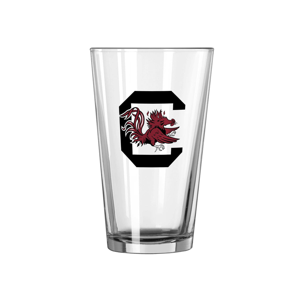 South Carolina 16oz Letterman Pint Glass - Logo Brands - Flyclothing LLC