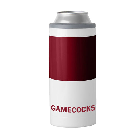South Carolina Colorblock 12oz Slim Can Coolie - Logo Brands - Flyclothing LLC