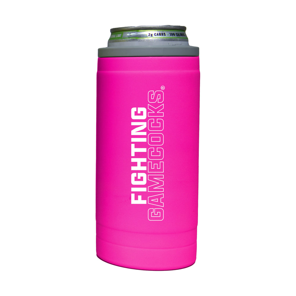 South Carolina 12oz Electric Stacked Soft Touch Slim Coolie