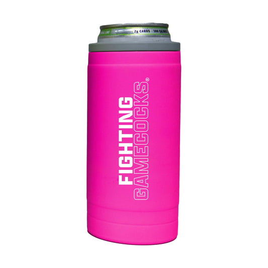South Carolina 12oz Electric Stacked Soft Touch Slim Coolie - Logo Brands - Flyclothing LLC