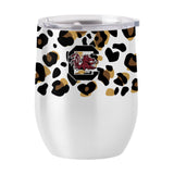 South Carolina 16oz Neutral Leopard Stainless Curved Beverage