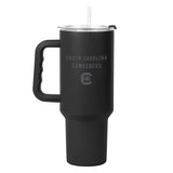 South Carolina 40oz Black Tonal Powder Coat Tumbler