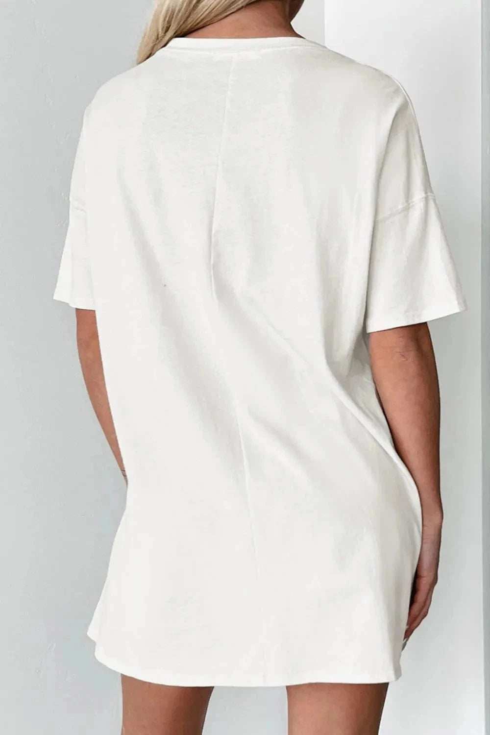 Flower Graphic Round Neck Short Sleeve T-Shirt - Trendsi - Flyclothing LLC