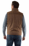 Scully Leather 100% Leather Brown Quilted Vest - Scully Leather - Flyclothing LLC