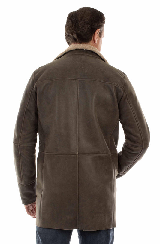 leatherwear mens light grey 100% leather men's jacket