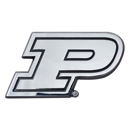 Purdue Boilermakers 3D Chrome Metal Emblem - Purdue