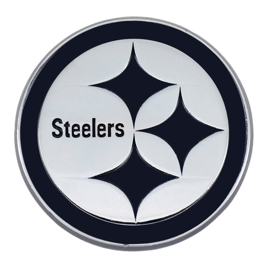 Pittsburgh Steelers 3D Chrome Metal Emblem - Pittsburgh Steelers