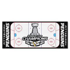 Pittsburgh Penguins Field Runner Mat - 30in. x 72in., 2016 NHL Stanley Cup Champions - Pittsburgh Penguins