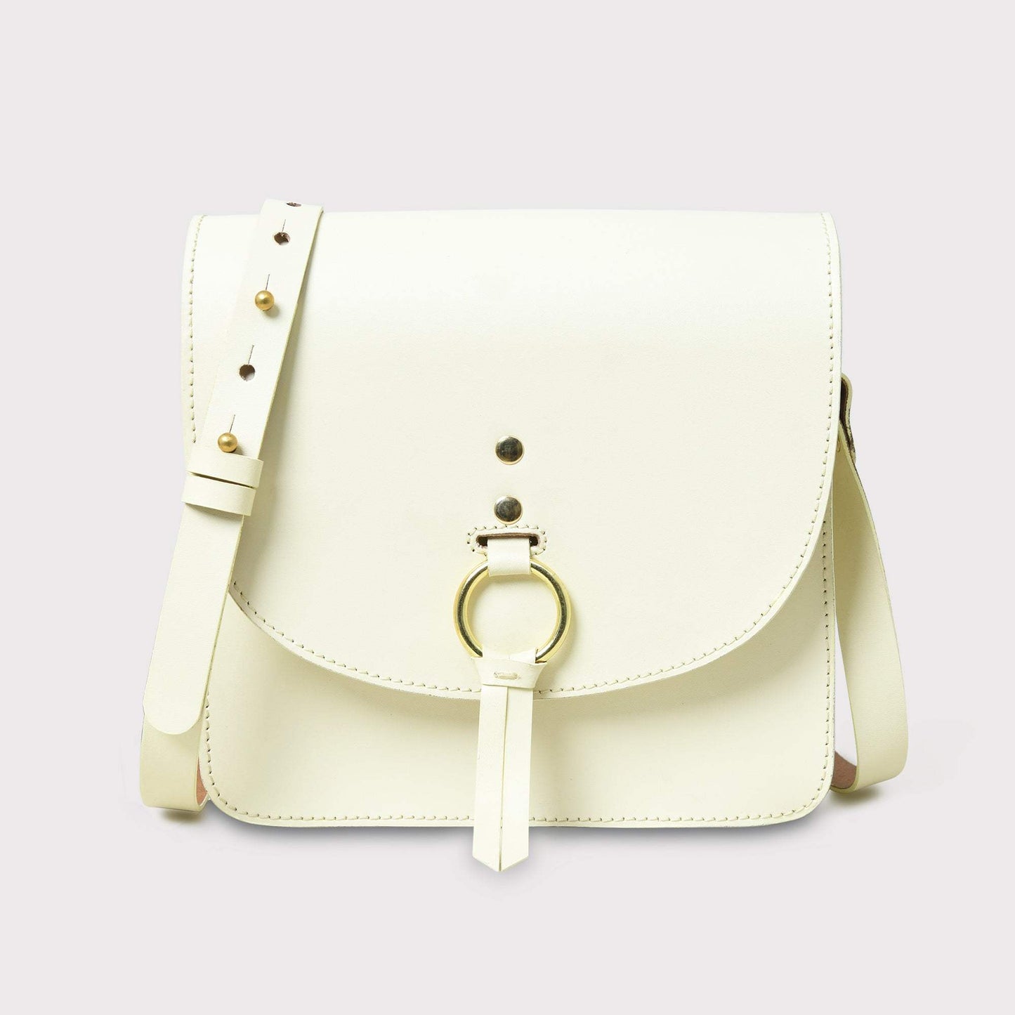 White Elegance Crossbody Sling Bag - Classy Leather Bags - Flyclothing LLC