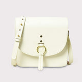 White Elegance Crossbody Sling Bag - Classy Leather Bags - Flyclothing LLC