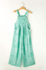 Printed Wide Strap Jumpsuit - Trendsi - Flyclothing LLC