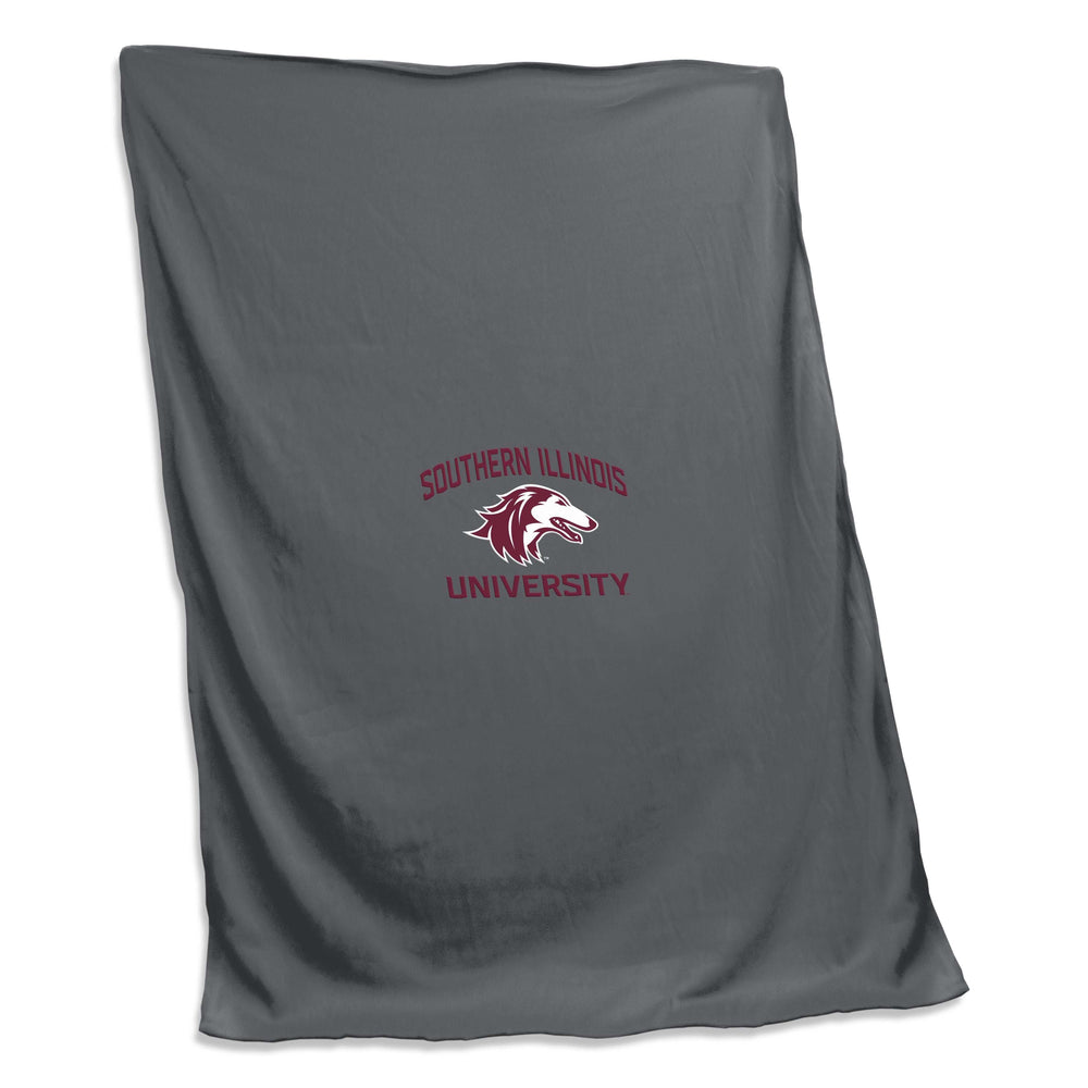 Souther Illinois Charcoal Screened Sweatshirt Blanket - Logo Brands - Flyclothing LLC