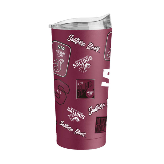 Souther Illinois 20oz Dreamweave Powder Coat Tumbler - Logo Brands - Flyclothing LLC