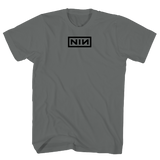 NINE INCH NAILS HIGH DENSITY LOGO CHARCOAL T-SHIRT