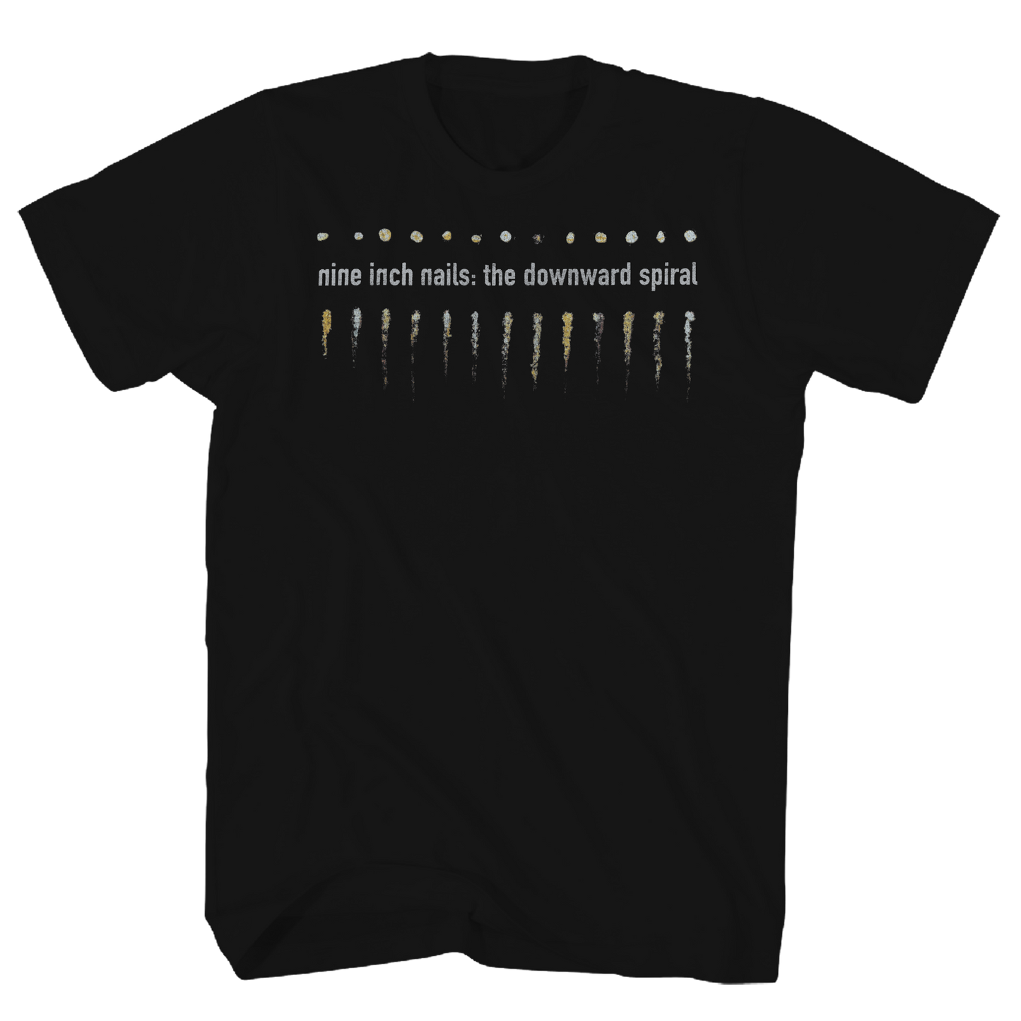 NINE INCH NAILS DOWNWARD SPIRAL FRT/BACK BLACK T-SHIRT