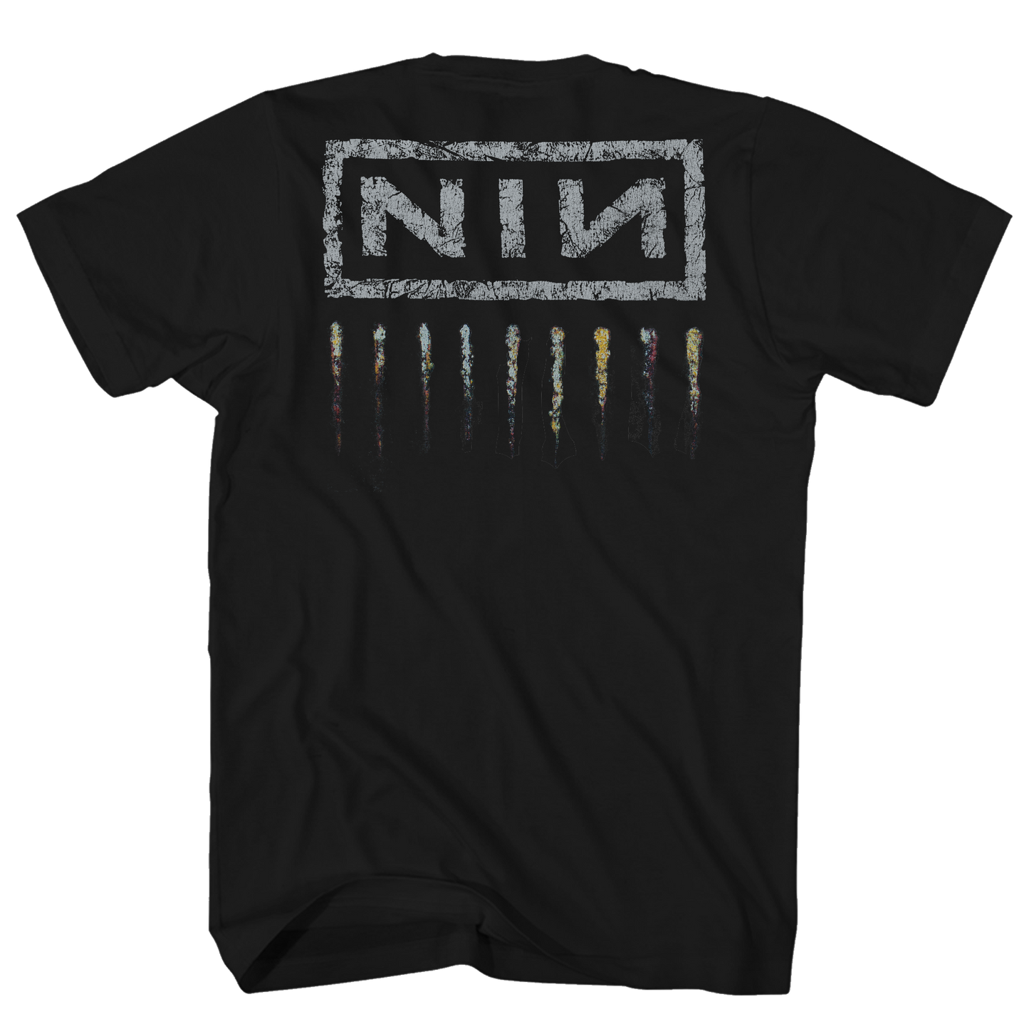 NINE INCH NAILS DOWNWARD SPIRAL FRT/BACK BLACK T-SHIRT