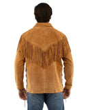 Scully Leather Mens Bourbon Suede Fringe Jacket