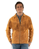 Scully Leather Mens Bourbon Suede Fringe Jacket