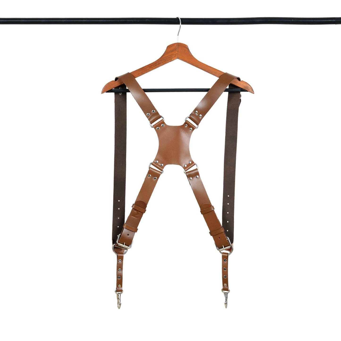 Double Camera Strap Harness- Brown - Classy Leather Bags - Flyclothing LLC