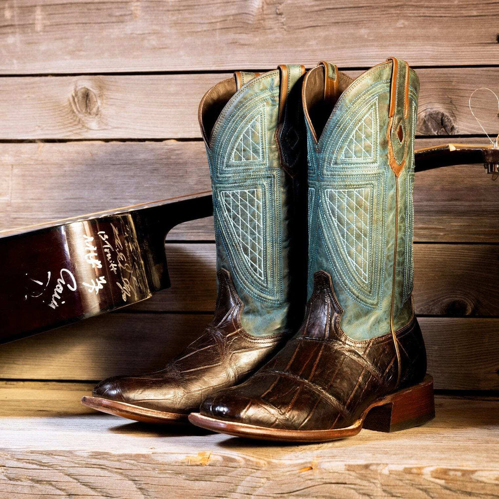 Stetson Big Horn Tobacco Alligator Cowboy Boot - Stetson - Flyclothing LLC