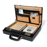 Black Office Suitcase Briefcase - Classy Leather Bags - Flyclothing LLC