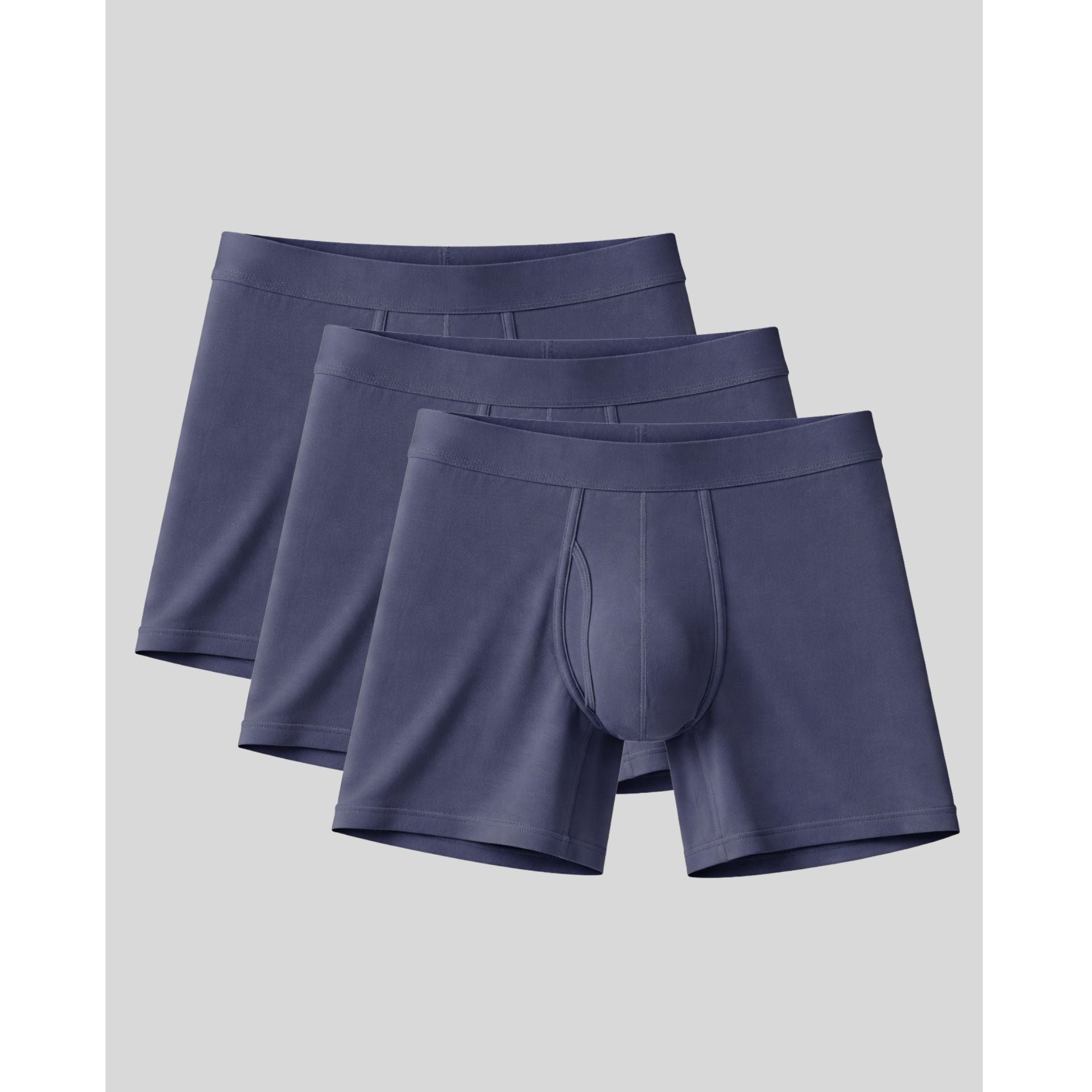 SilkCut Men’s Bamboo Boxer Briefs - 3 Pack - SilkCut Underwear - Flyclothing LLC