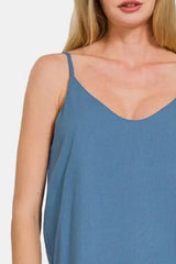 Zenana Two Layered Spaghetti Strap Cami - Trendsi - Flyclothing LLC
