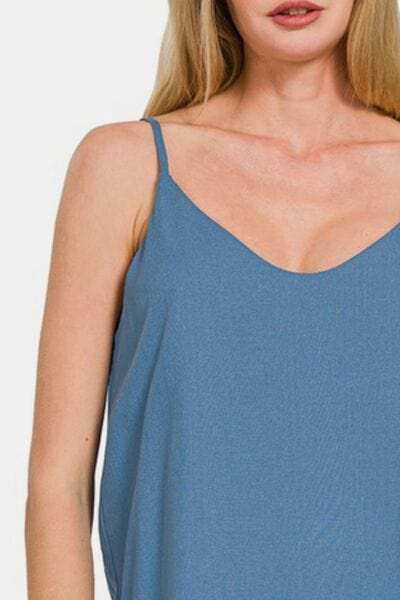 Zenana Two Layered Spaghetti Strap Cami - Trendsi - Flyclothing LLC
